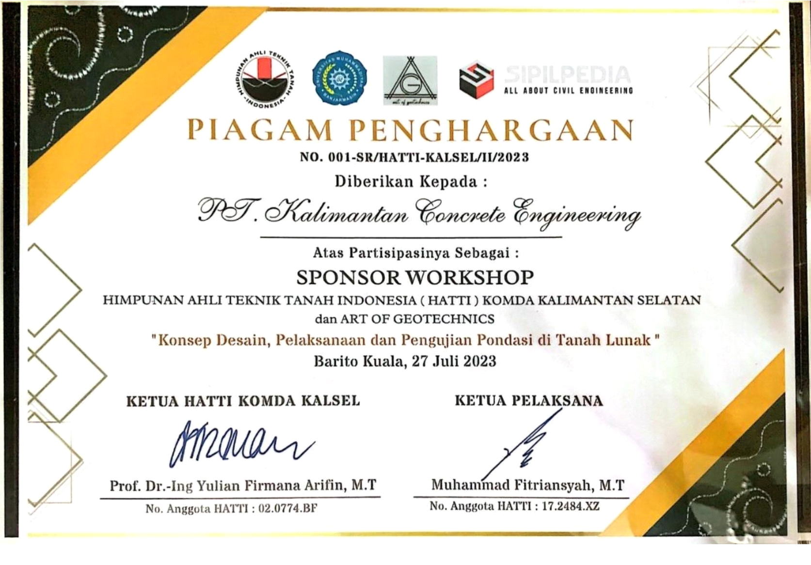 Penghargaan Sponsor